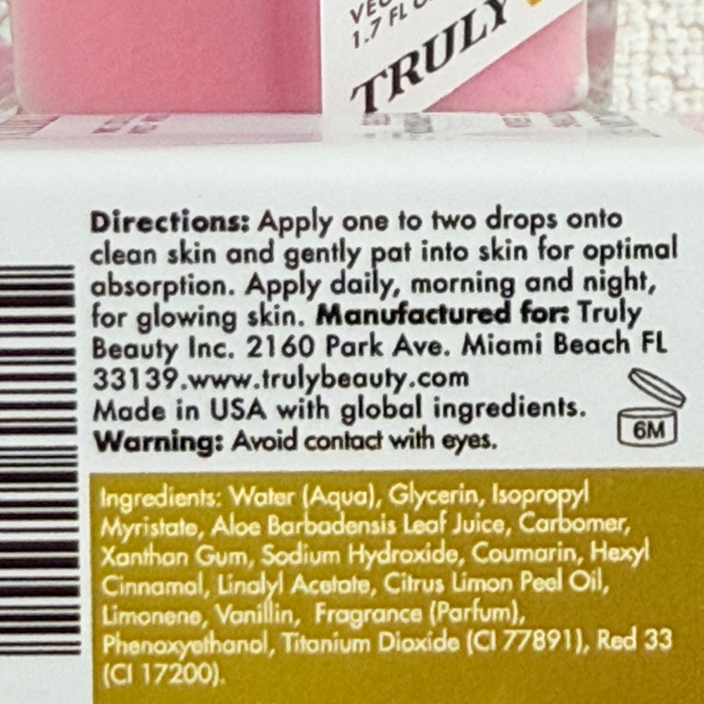 Truly Unicorn Fruit Smoothing Face Serum with Aloe and Glycerin - Picture 5 of 5